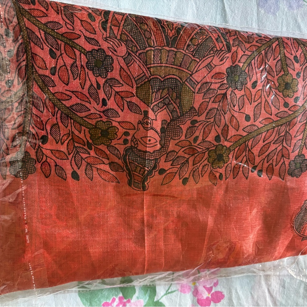 NIP Madhubani Art Silk Ready to Wear Saree w/unstitched blouse